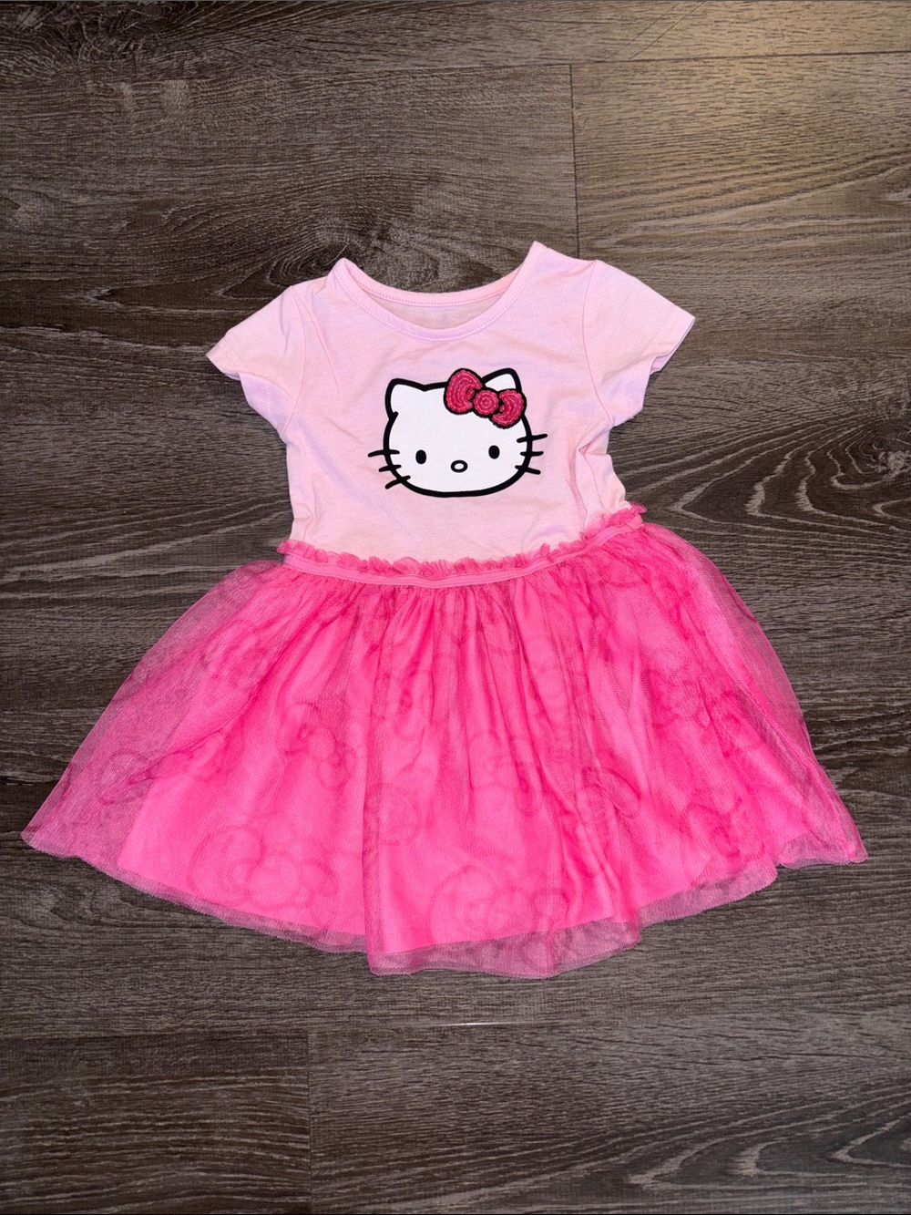 Hello Kitty Pink Two-Tone Tulle Dress